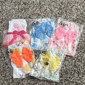 Chic Pet Apparel Set with Bows